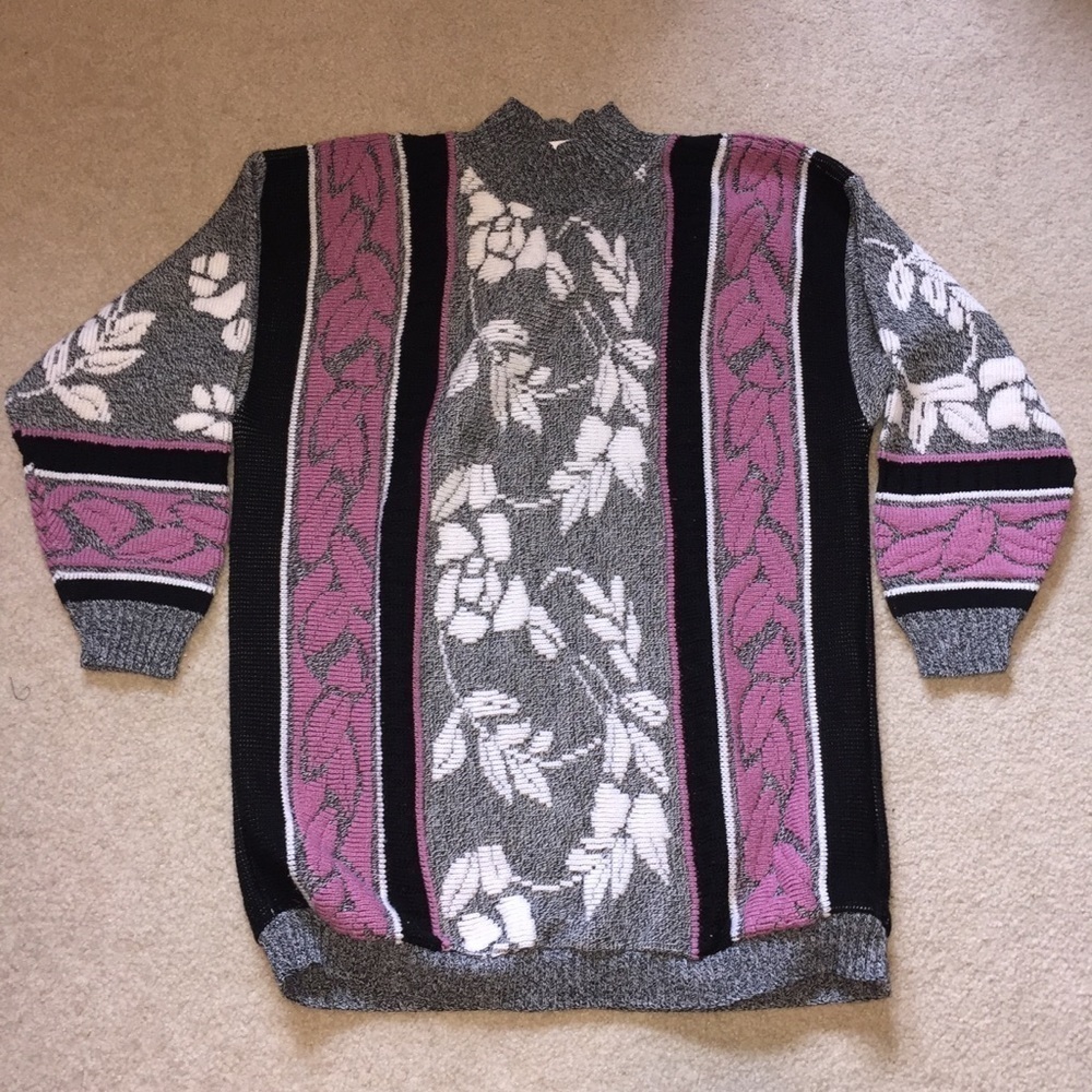 Vintage J. C. & Louis long sleeve giant sweater size L - Picture 4 of 6